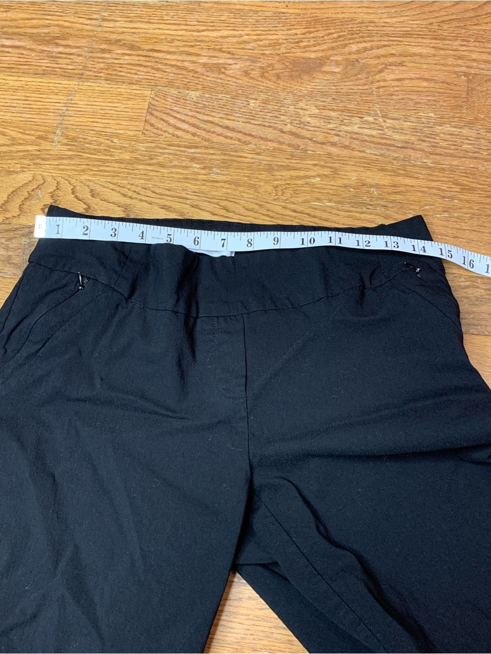 Reitmans Black Pull On Stretch Dress Pants Straight Leg Petite Plus Size 14P - Picture 7 of 8